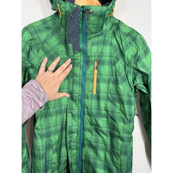 Columbia Ski Jacket Womens S Green Interchange Omni Tech Whirlibird Outer Shell - Picture 10 of 16